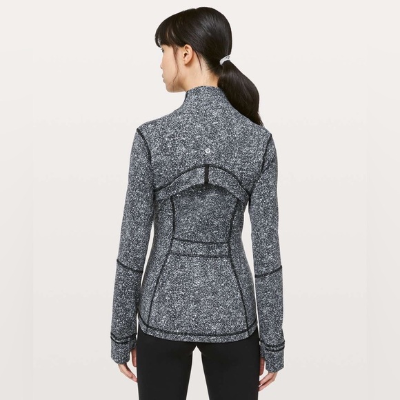 Lululemon Define Jacket Size 6 Diffuse Starlight Black Zip Up Fitted Activewear - Picture 3 of 10